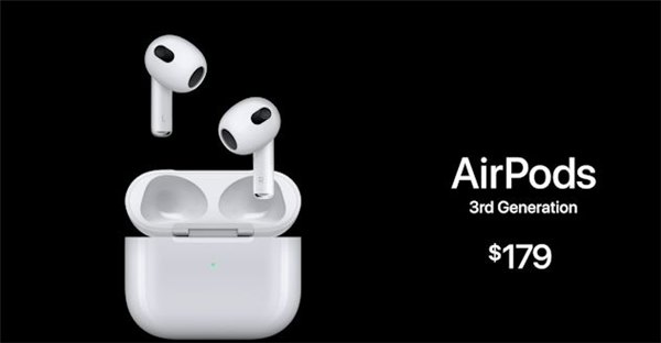 苹果发布AirPods 3无线耳机：全新驱动单元、充电5分钟能用1小时